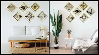 6 Very Easy Beautiful Patterned & Designed Wall Art|Wall Decoration Ideas|gadac diy|Home Decor diy