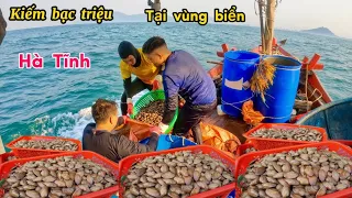 Lặn Biển Bắt Ngao Lụa Kiếm Tiền Triệu Tại Vùng Biển Hà Tĩnh / Cảnh 86