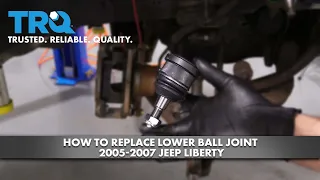 How to Replace Lower Ball Joint 2005-2007 Jeep Liberty