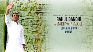 LIVE: Congress President Rahul Gandhi addresses public meeting in Panna,  Madhya Pradesh
