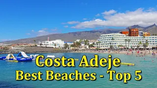 Costa Adeje Tenerife - The Best Beaches - Top 5  | 4K