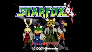 Star Fox 64 (N64) All Medals 100% Playthrough Part #1