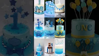 Simple First Birthday Cake Decorating Ideas for Boys #shorts #trending #shortsfeed #ytshorts #viral