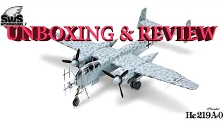 Zoukei-Mura Heinkel He-219A-0 Uhu 1/32  SWS 6 Review & Unboxing