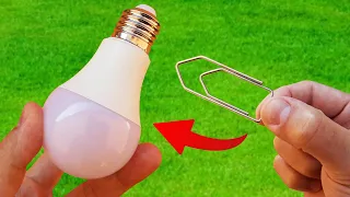 Just Put a Paperclip On the LED Lamp and You Will Be Amazed! How To Fix LED Lamp. Repair LED Light.