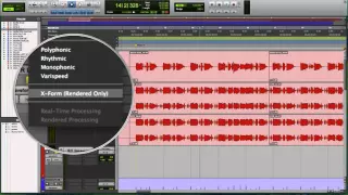 Pro Tools 11 - #22 - Elastic Pitch pt.1 - Pitch Shift with Polyphonic and X-Form