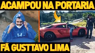 Veja como foi! Cantor Acampa até ver Gusttavo Lima pessoalmente