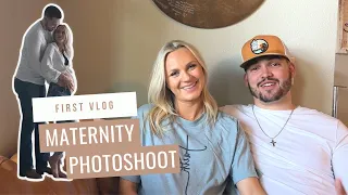 OUR FIRST VLOG| 33 WEEKS PREGNANT| MATERNITY PHOTOSHOOT