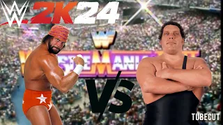 WWE 2K24: ANDRE THE GIANT VS MACHO MAN RANDY SAVAGE