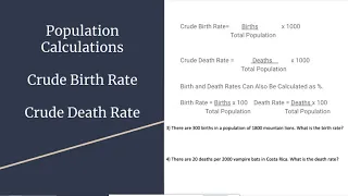 Population Calculations Part 1