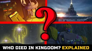 Transformers War For Cybertron Kingdom(2021) Spoilers All Characters That Died (Explained)