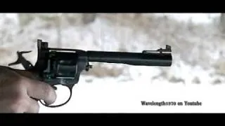 Russian Nagant M1895 7.62x38r gas-seal revolver, 600 frames/sec slow motion