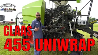 CLAAS ROLLANT 455 UNIWRAP Baler NET & FILM REVIEW