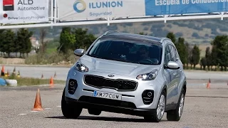 KIA Sportage 2016 1.7 CRDi 116 CV. Maniobra de esquiva (moose test) | km77.com