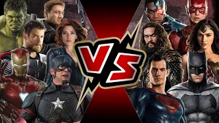 The Avengers VS Justice League | BATTLE ARENA | Marvel VS DC | MCU vs DCEU