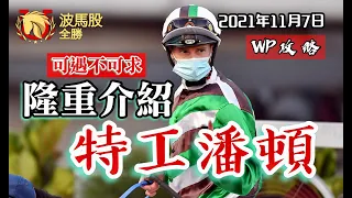 【香港賽馬】2021年11月7日心水提供｜隆重介紹「特工潘頓」｜WP攻略｜