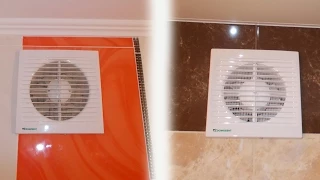 Установка вытяжного вентилятора в ванную или в туалет видео.