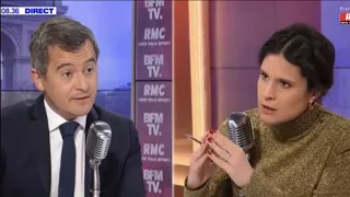 Le violent clash entre Gérald Darmanin et Apolline de Malherbe en direct sur BFM TV et RMC