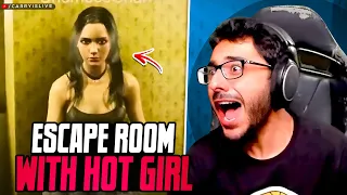 ESCAPE ROOM WITH HOT GIRL