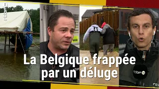 Inondations en Belgique : la Wallonie sous eau (dégâts, évacuations, scoutisme) - RTBF Info