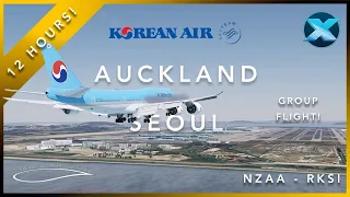 PART 2 X-Plane 11 Long-Haul Group Flight #6 | B748 | Auckland - Seoul | X-Plane 11 | VATSIM