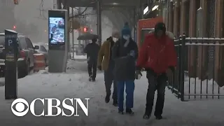 Millions in the path of a slow-moving winter storm