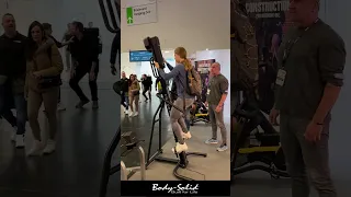 FIBO 2023 attendees trying out our new CL300 Climber! #fibo2023