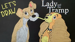 Let's Draw Lady and the Tramp! ♫ 8 HOURS of Chalk Art + Lullabies