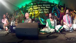 Bada Haridas Prabhu Chants Hare Krishna at the Polish Woodstock 2017 & Many Chant & Dance - Day 3
