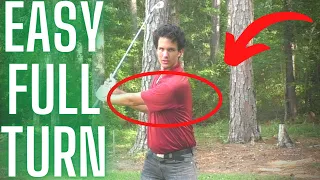 How to have a Stress-Free, POWERFUL, Full Shoulder Turn in the Golf Swing