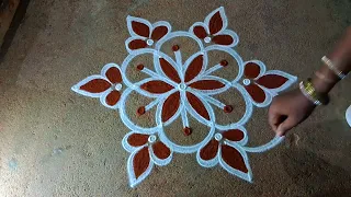 Varalakshmi virtham padi kolam3*2aavani madhamspecialkolamsravana masam traditional muggulu