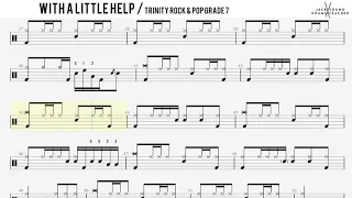 How to Play With A Little Help  - Trinity Rock & Pop Drums Grade 7