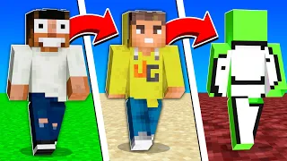 Minecraft, But You Shapeshift into YouTubers Every 30 Seconds || Minecraft Mods | Minecraft gameplay