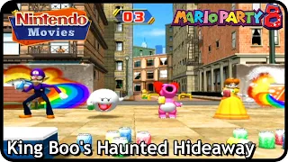 Mario Party 8 - King Boo's Haunted Hideaway (3 Players, Waluigi vs Daisy vs Boo vs Birdo)