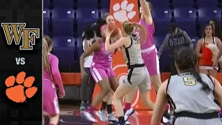 Wake Forest vs. Clemson Women's Basketball Highlights (2019-20)