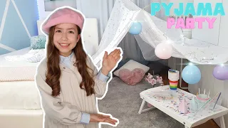 PYJAMA PARTY - On construit une tente pour l'anniversaire de Kiara // KIARA PARIS 🌸