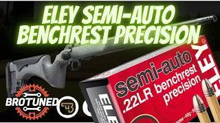 CZ 457 LRP - Eley Semi-auto  22LR Benchrest Precision - 50 yard ammo test