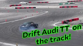 Audi TT MK1 LS Swap drifting first time on the Track, test and tune day and crashed!