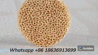 Zirconia Ceramic Foam Filter for Steel Casting to Remove Impurities from Molten Steel - efu Ceramic