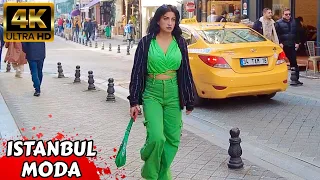 Istanbul Turkey Kadikoy Moda Bazaar WalkingTour Tourist Guide 4k video 60fps