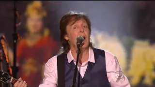 Paul McCartney, Ringo Starr, Jeff Lynne, Joe Walsh, Dave Grohl, and Annie Lennox Perform The Beatles