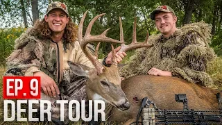 BEDDED BUCK at 20 YARDS! - PUBLIC LAND SPOT AND STALK Bowhunt | DEER TOUR E9
