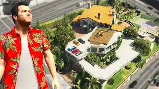 GTA 5 - Michael UPGRADES his HOUSE!! (Billionaire Mod)