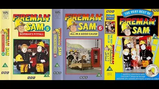 Fireman Sam 5 (BBCV 4428) , Fireman Sam 6 (BBCV 4470) , The Very Best of Fireman Sam 1990-92 UK VHS