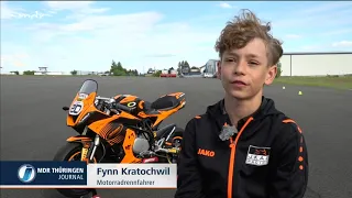 Motorrad Talent Fynn, 11 Jahre
