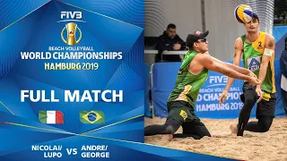 Nicolai/Lupo vs. Andre/George - Full Match | Beach Volleyball World Champs Hamburg 2019
