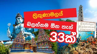 ත්‍රිකුණාමලයේ සංචාරය කරන ඔබ බැලිය යුතුම ස්ථාන 33ක් | Places to Visit in Trincomalee