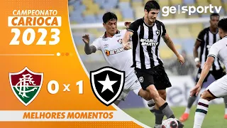 FLUMINENSE 0 X 1 BOTAFOGO | MELHORES MOMENTOS | 5ª RODADA DO CARIOCA 2023 | ge.globo