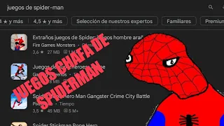 juegos chafa de Spiderman de la play store (mi primer video hablado)#spiderman