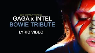 Lady Gaga - Tribute to David Bowie at Grammy 2016 (Lyrics)